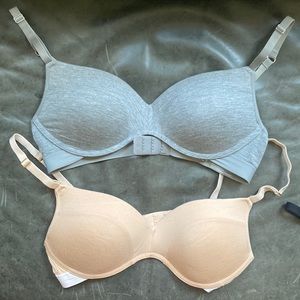 Lively brand tan and gray cotton bras. Never worn! Size 36B